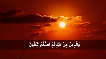 يا ايها الناس اعبدوا ربكم الذى خلقكم ~ (سورة البقرة اية 21 حتى 22) | مصطفى صبحى