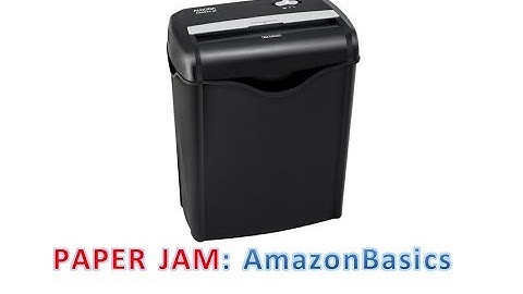 PAPER JAM: AmazonBasics 6-Sheet Cross-Cut Shredder, B00HFJWKWK, AS662C