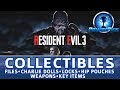 Resident Evil 3 Remake All Collectible Locations (Files, Charlie Dolls, Locks, Safes, Key Items)