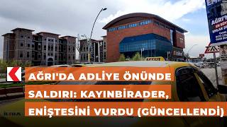 Ağrıda Adliye Önünde Saldırı: Kayınbirader, Eniştesini Vurdu (Güncellendi̇)