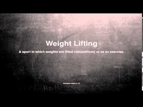 Video: Ką Reiškia „svorio Kilnojimas“?