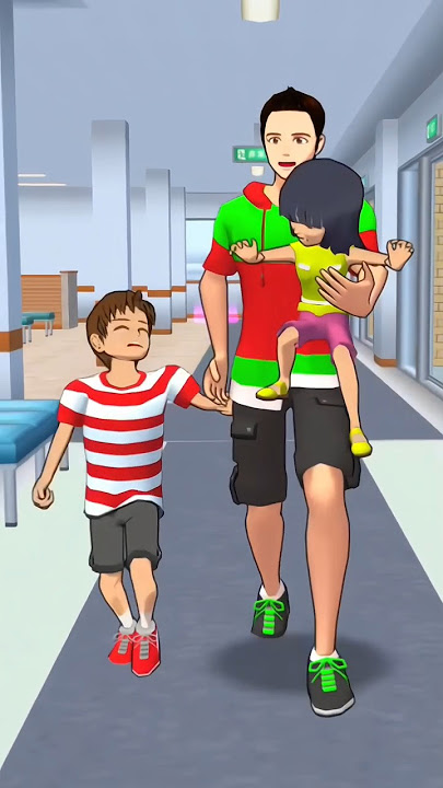 Ayah pergi ke rumah sakit untuk vaksinasi🤣#shorts #sakuraschoolsimulator #shortsvideo #viral