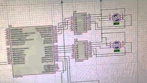 Proteus simulation of stepper motor