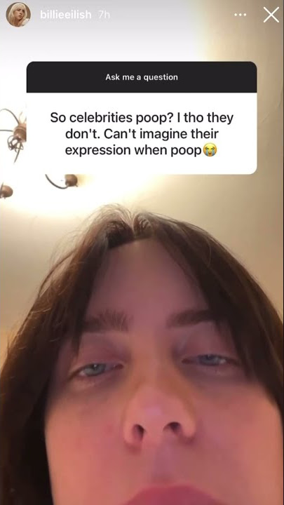 BILLIE EILISH reads a comment about pooping #billieeilish