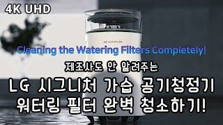 LG 시그니처 가습 공기청정기 워터링 필터 완벽 청소하기 | Cleaning LG Signature Air Purifier Watering Filters Completely(4K)