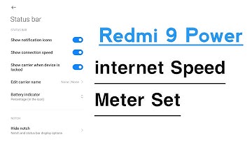 Redmi 9 Power internet Speed Meter Set | Redmi 9 Power internet Speed Meter Kaise Set Kare