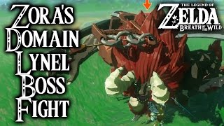 Breath of the Wild - Zora's Domain Lynel Boss Fight (Legend of Zelda)