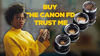 Canon FD lenses  / Legendary cine lens Set for under  $1000! screenshot 3