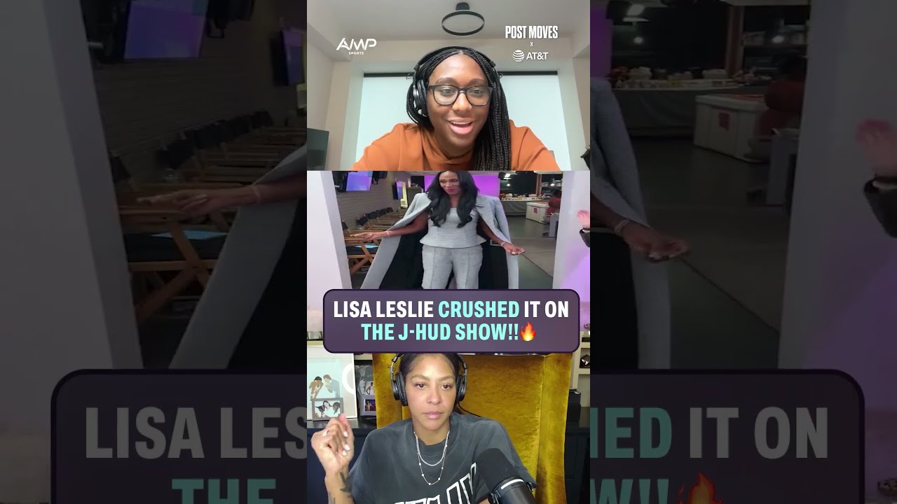 Lisa Leslie's dance moves had Candace and Aliyah HYPED 🤩 @ATT #lisaleslie #wnbaplayoffs #wnba