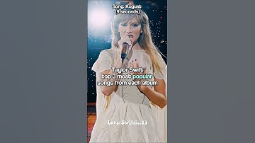 Taylor Swift top 3 most popular songs from each album | #taylorswift #shorts #swiftie