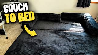 😳 SPRINGS INSIDE?! Is This the Most Comfortable Boneless Couch Ever? Modular Sofa Bed? 😳