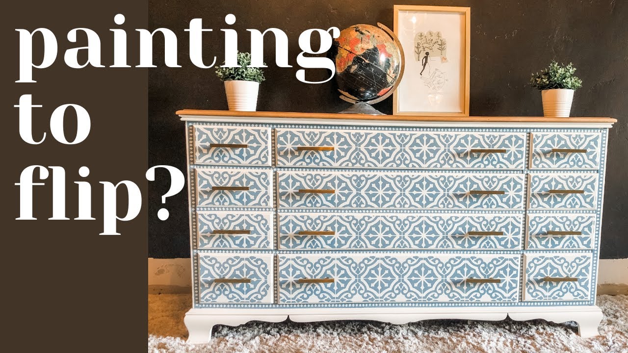 IS PAINTED FURNITURE DEAD? How to paint and flip furniture YouTube
