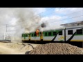 Stacja Zielonka pociąg w płomieniach...3.03.17