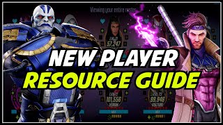 New Player Resource Guide 2024! | Teams To Reach End Game Fast! | Marvel Strike Force