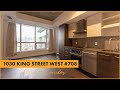 What does 1400 get you in toronto  empty studio apartment tour  1030 king street west 708