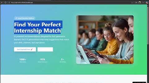 Ai-based internship recommendation system..smart india hackathon(team-157)...