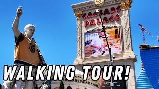 Keepin' Cool! Walking Tour Of Caesars Palace & Forum Shops On The Las Vegas Strip