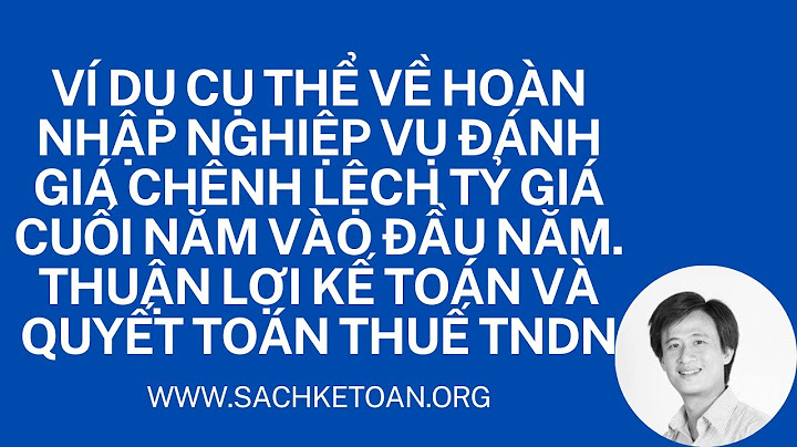 Đánh giá gốc ngoại tệ cuối năm