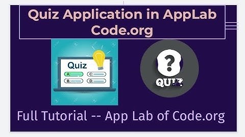 Create your own Quiz App I App Lab I Code.org