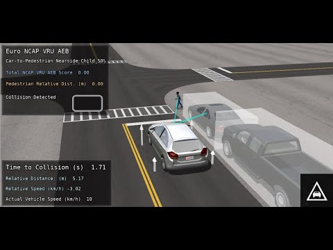 Using CarSim to Simulate Euro NCAP AEB VRU Tests