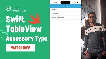 Create TableView Cell Accessory Types Programmatically in Swift | Add Checkmark and Deselect