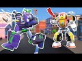 Help! EVIL ROBOT is stealing everything in CAR CITY! - Super Robot Truck Fights Evil Robot Villain