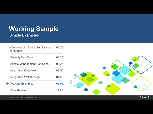 Demo Video: Infoblox Integration with ServiceNOW using the Outbound API