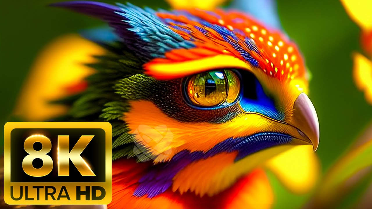 ⁣UNIQUE ANIMALS COLLECTION - 8K (60FPS) ULTRA HD - With Nature Sounds (Colorfully Dynamic)