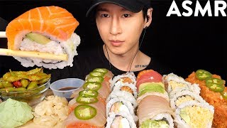 ASMR SUSHI PLATTER MUKBANG (No Talking) EATING SOUNDS | Zach Choi ASMR