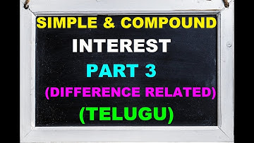 Difference Between Simple Interest and Compound Interest in Telugu Tricks {Part 3}