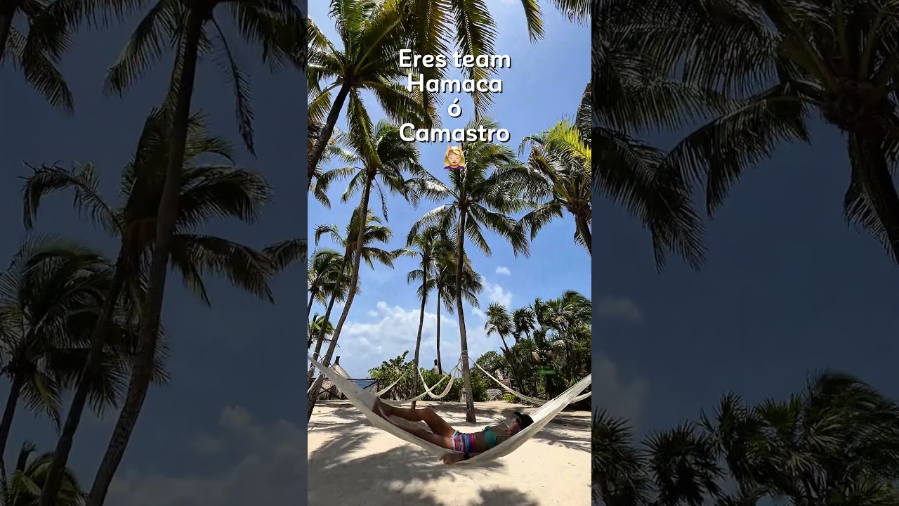 Cuando vas de vacaciones eres Team Hamaca o Camastro  #playa #travel #shorts