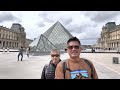 Outside the Louvre Museum 360 view Paris