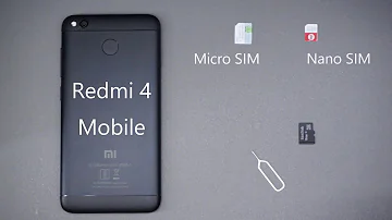 How to insert sim card in Redmi 4