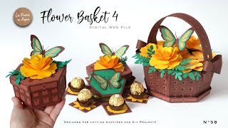 SVG PROJECT FLOWER BASKET 4 | ASSEMBLY TUTORIAL |  LPP | N58