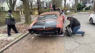 71 Chevelle headed to the body & paint shop.