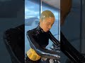 Girl Working out in Latex Mask