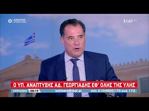 Ο Υπουργός Ανάπτυξης Άδωνις Γεωργιάδης εφ' όλης της ύλης | Καλημέρα | 09/01/2022