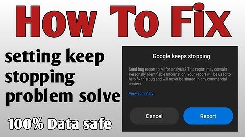 How to fix Google keep stopping error।। Play service keep stopping problem solution All Redmi