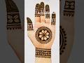 Easy simple mandala mehndi design for hands mehndi henna youtubeshorts viral shorts trending