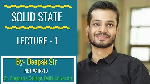 Introduction - Voids and Arrangements (1D and 2D) ।।Solid State Chemistry ।।Lecture - 1