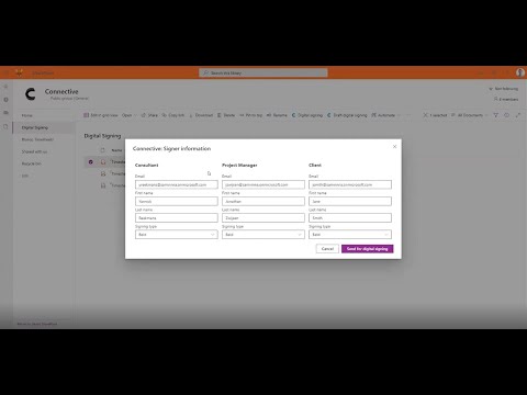 Connective eSignatures - Digital signatures in Microsoft Power Automate - Demo