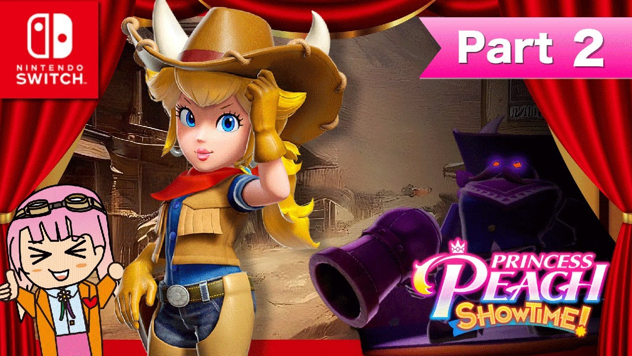 プリンセスピーチ Showtime!】ゲーム実況！「パート2」カウガールに
