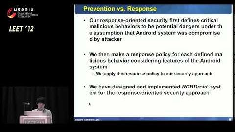 RGBDroid: A Novel Response-Based Approach to Android Privilege Escalation Attacks