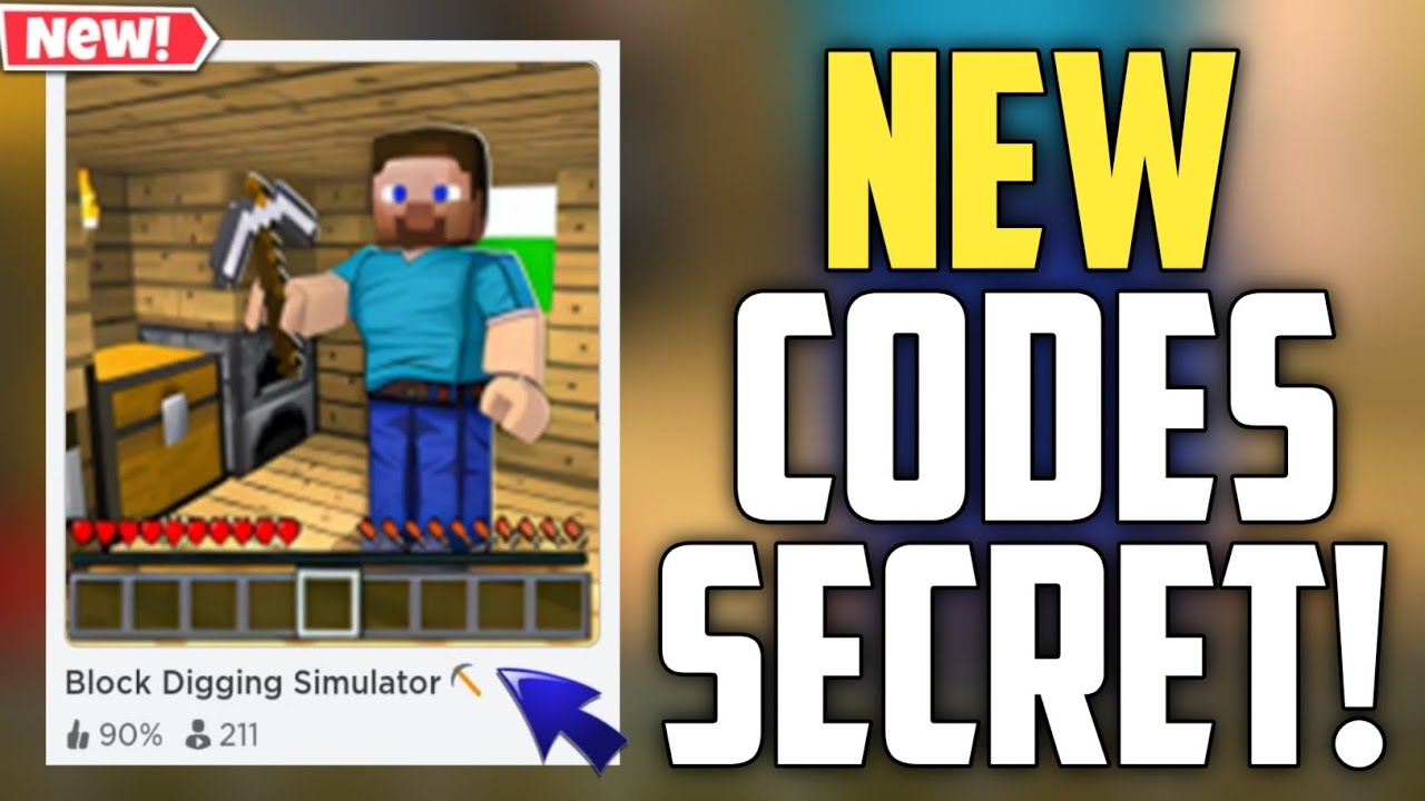 All Secret block miner Codes 2023  Codes for block miner 2023 - Roblox Code  