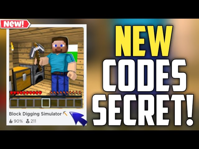 All Secret block miner Codes 2023  Codes for block miner 2023 - Roblox Code  