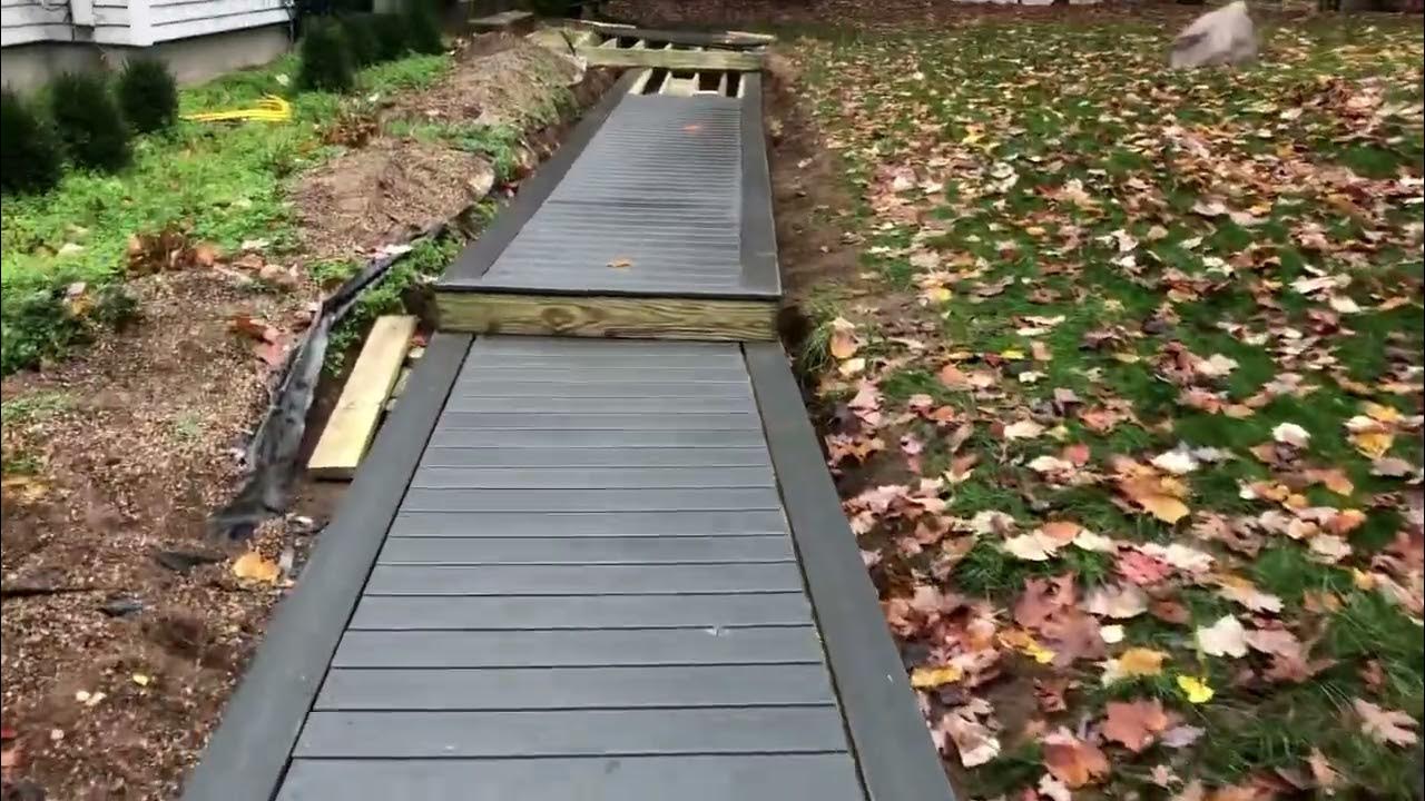 Front Walkway Trex Deck Remodel Part 6 YouTube
