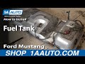 How To Replace Fuel Tank 1983-97 Ford Mustang PART 2
