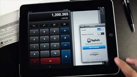 Demo of Calcbot, a universal calculator app by Tapbots