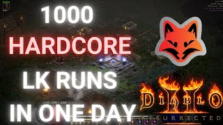 I Did 1000 Lower Kurast Runs In One Day - Diablo 2 Resurrected
