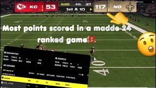 (NEW) SCORED 100+ POINTS against Ranked 2,003 PS5 Player!  #madden24 #ranked #football